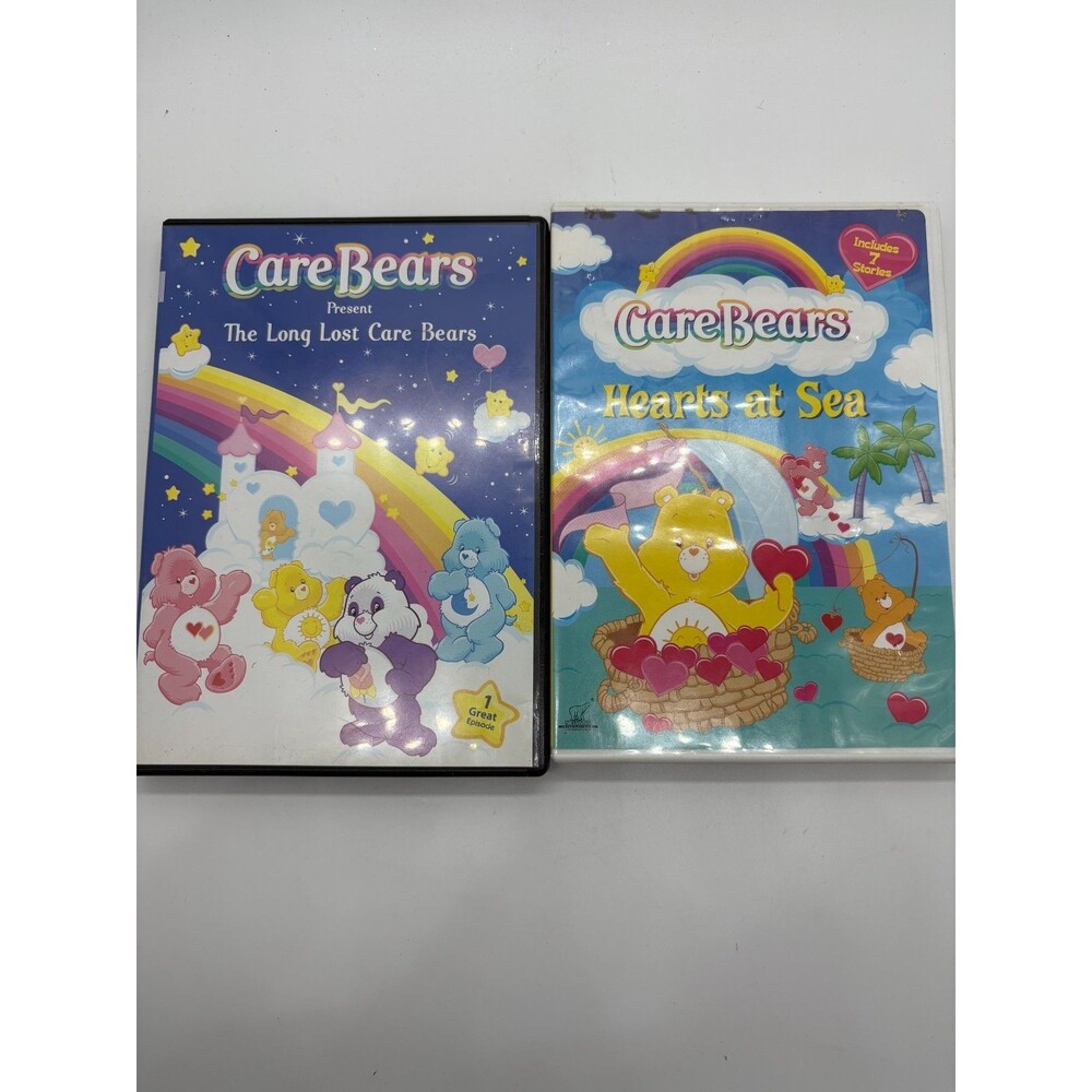 Care Bears DVD Lot of 2: The Long Lost Care Bears & Hearts at Sea Family Kids